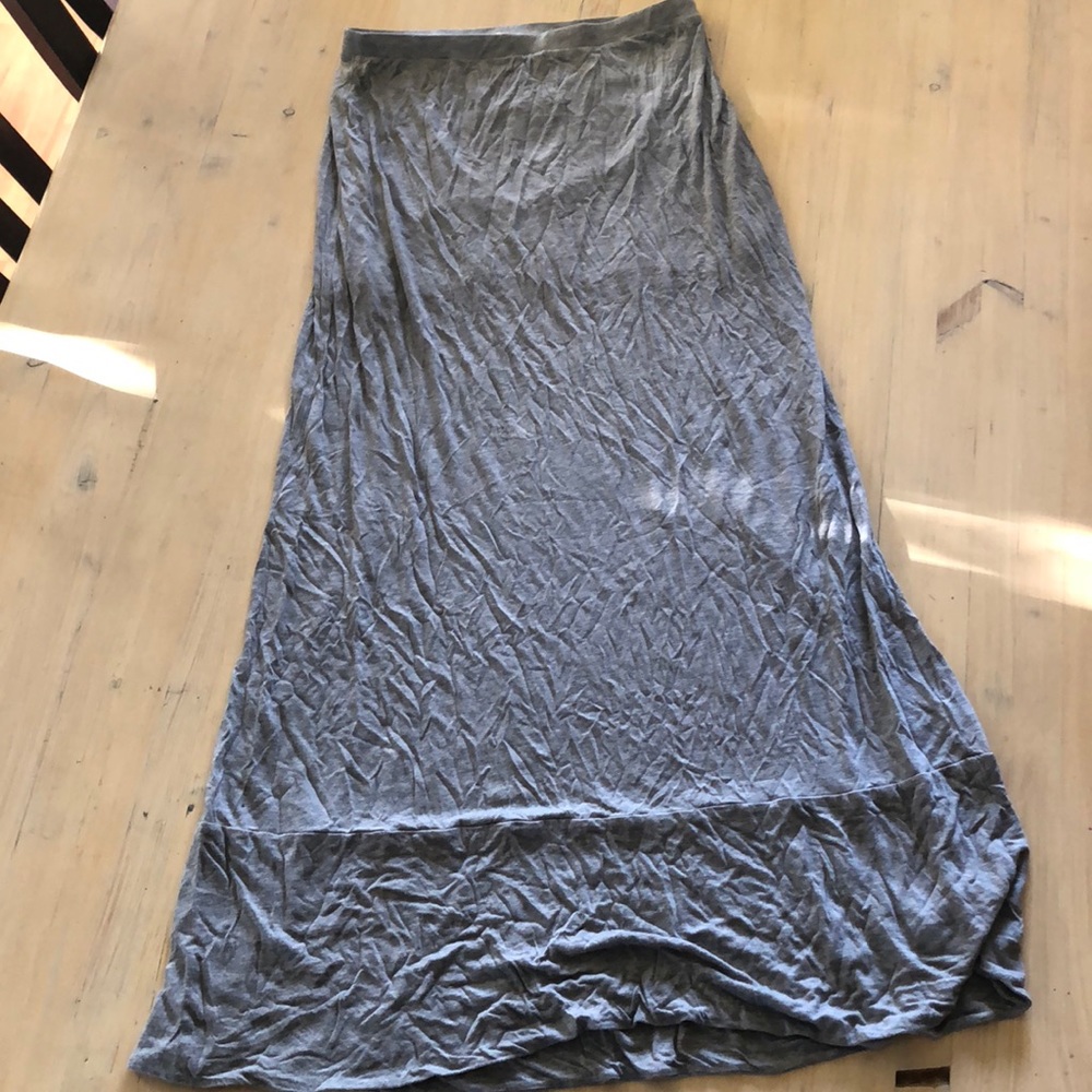 Comfy Gray Maxi Skirt